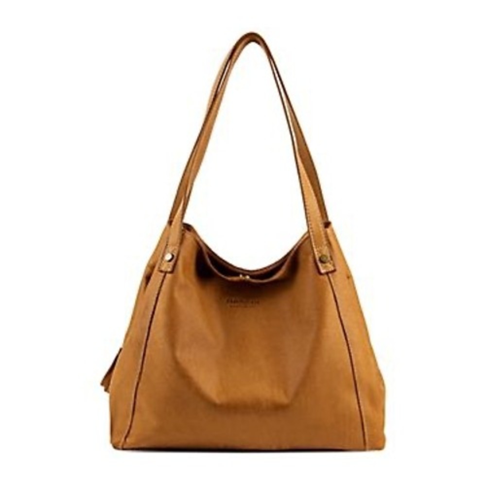 American Leather Co Shoulder Bag Large Tan Honey Leather Hobo Tote